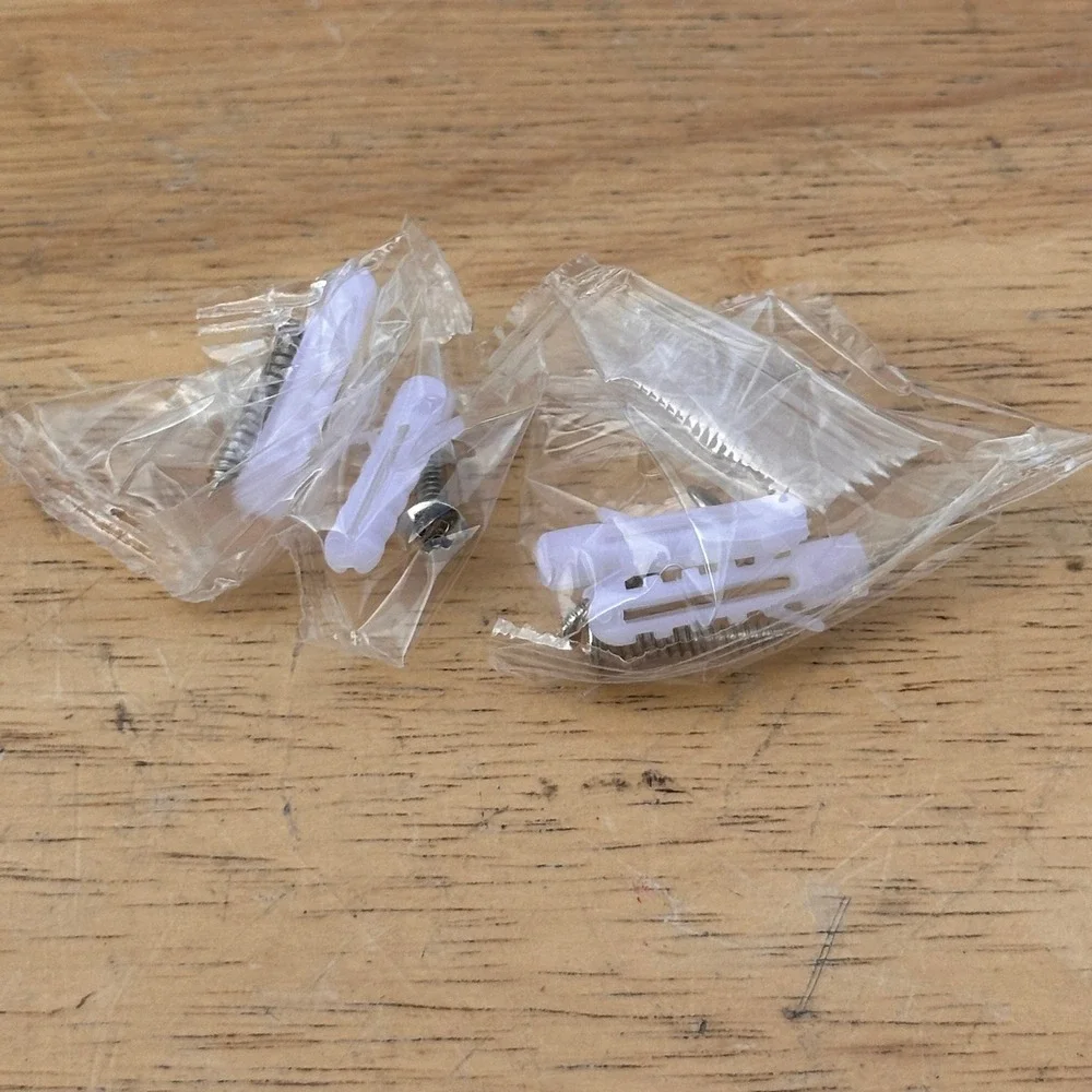 Set of 2 LED Wall Lights‎ SK-BD80A Black 1200mAh Rechargeable Double Sided Wire